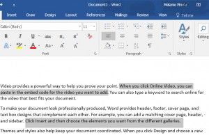 add two spaces after period in word for mac 2016